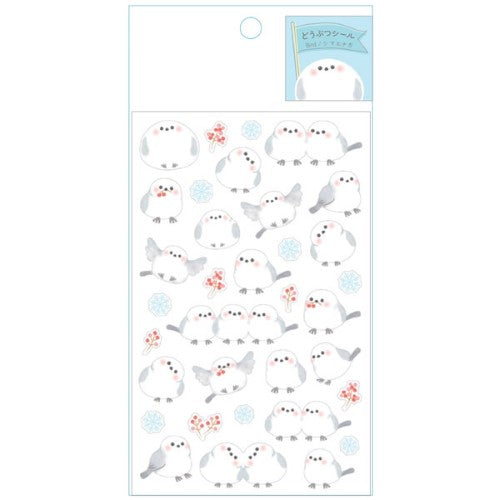 Shimaenaga in Snow Seal Sticker Sheet