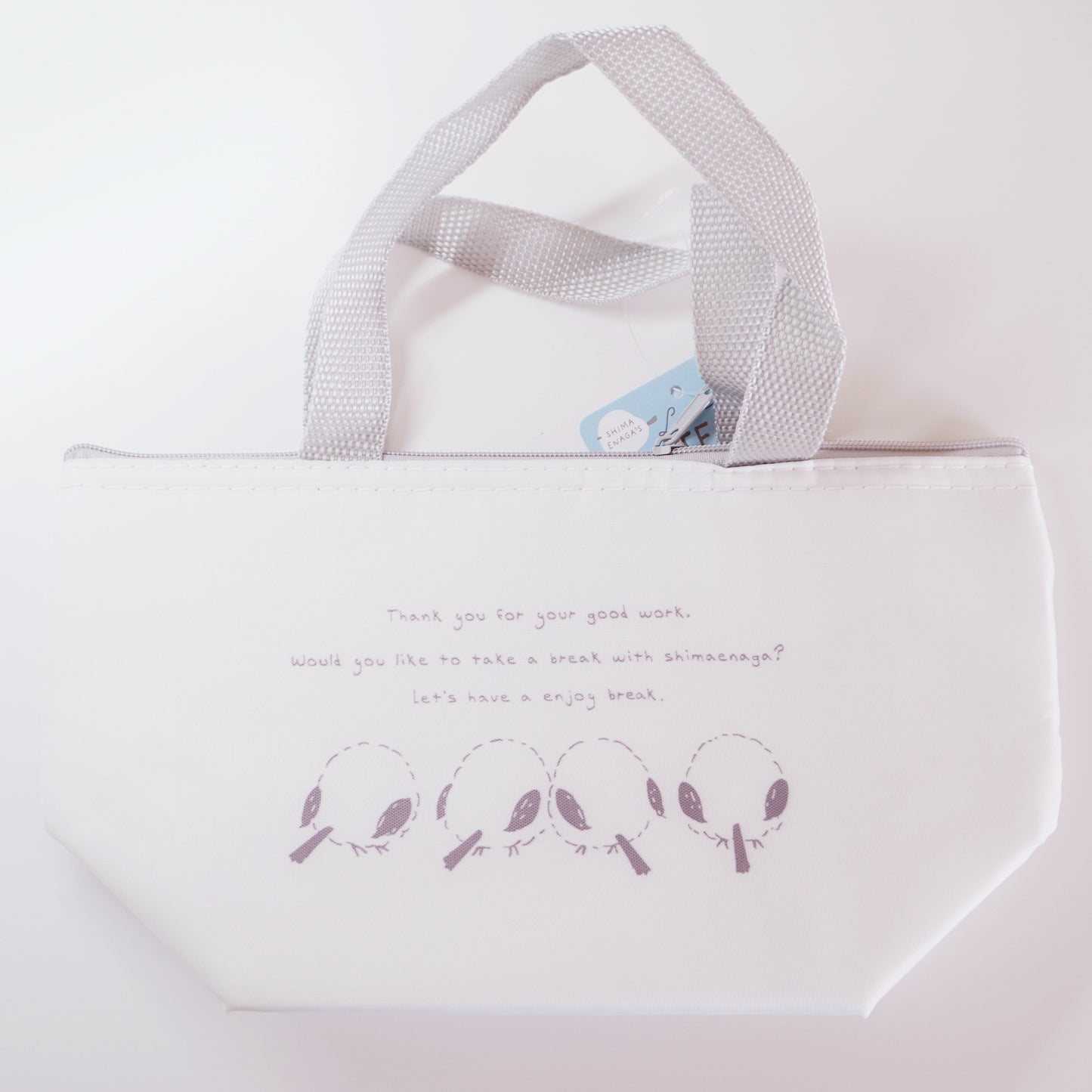 Shimaenaga Mini Insulated Lunch Bag - White