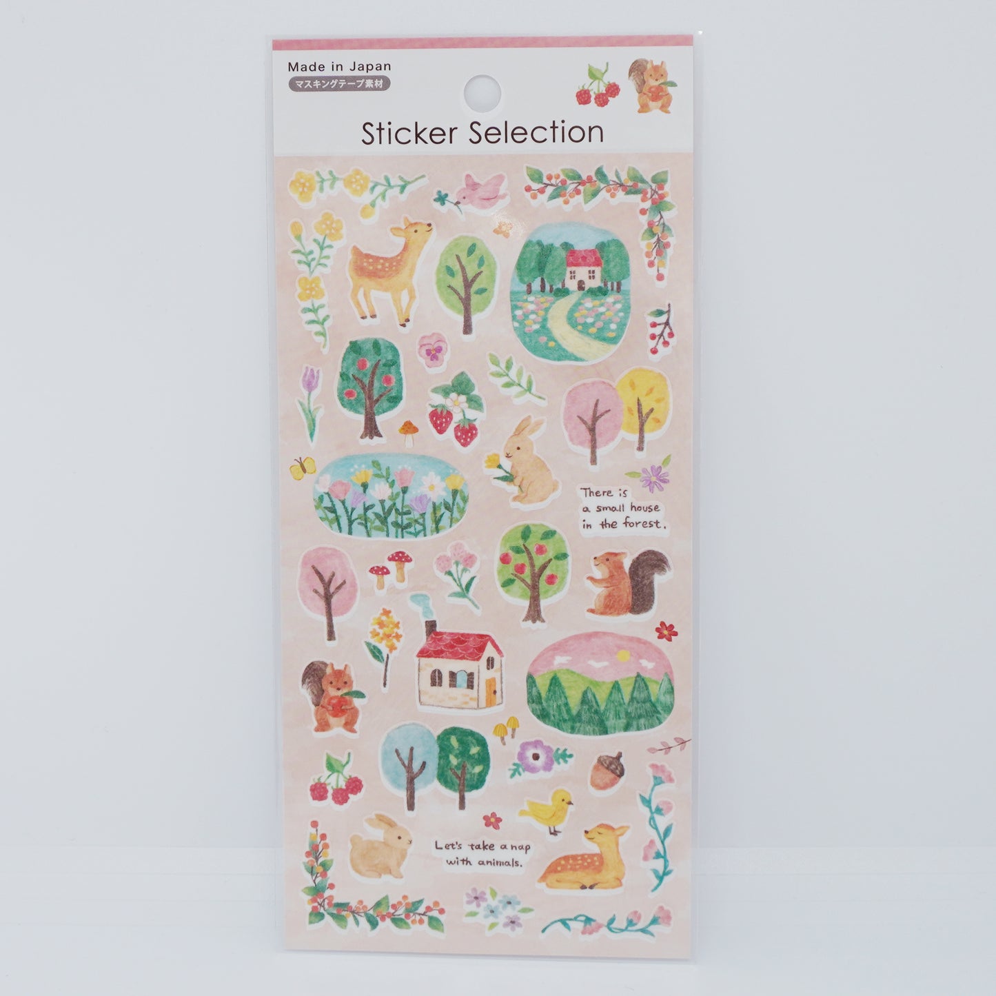 Pleasant Forest Seal Stickers - Pink