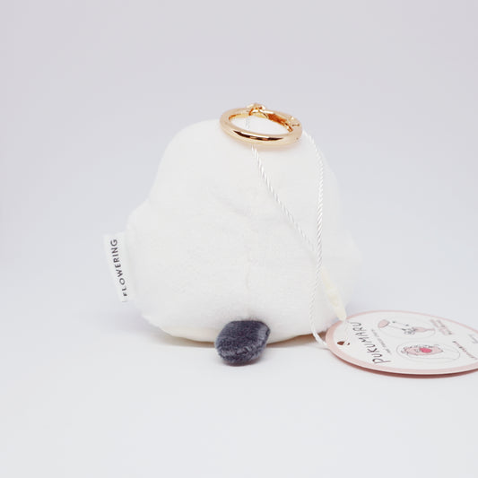 Shimaenaga Plush with Heart Reel Keychain - Pukumaru