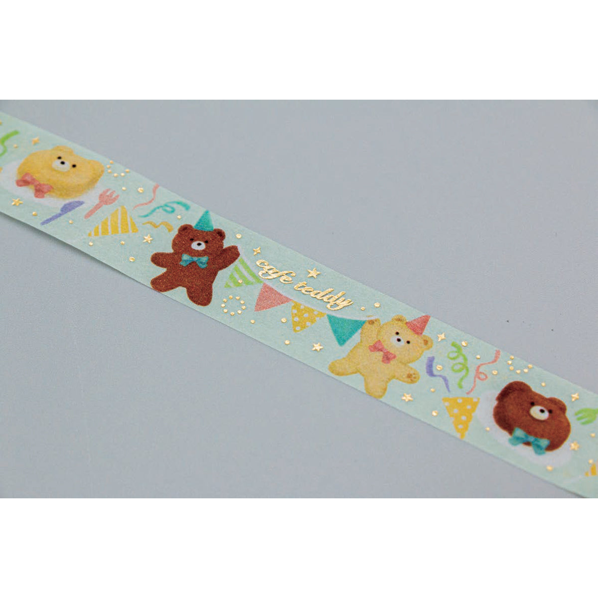 Cafe Teddy Bear Masking Deco Tape - Cafe Style - Party