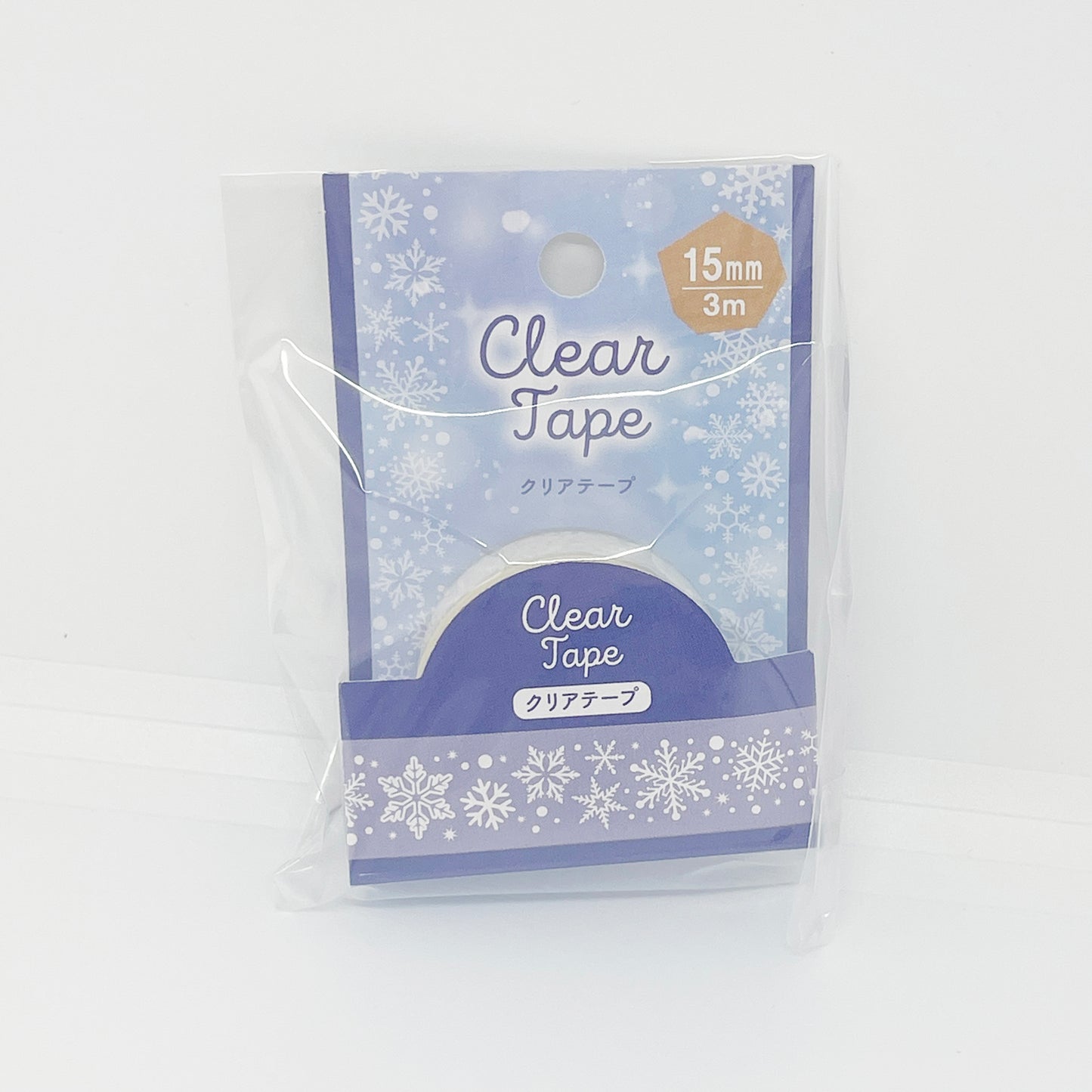 Snowflake Pattern Clear Deco Tape