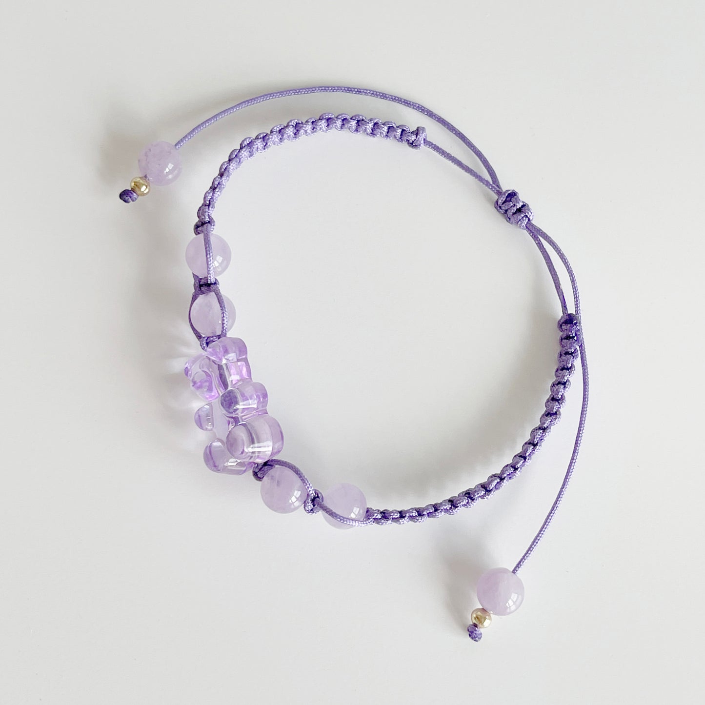 Lavender Lucky Bear Bracelet - Mary Bear Japan