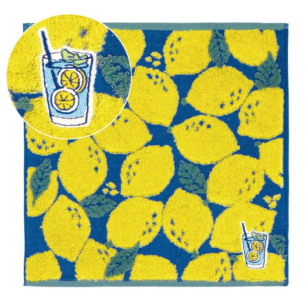 Fresh Lemon Jacquard Handkerchief Towel