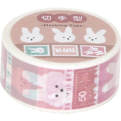 Bunny Stamp Design Masking Tape - LABCLIP
