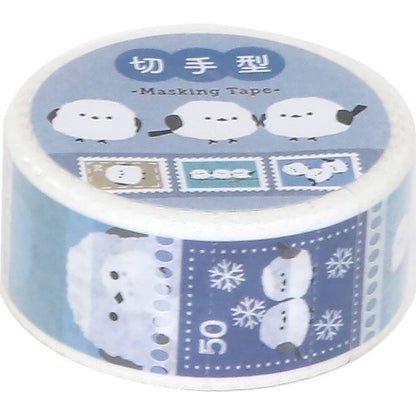 Shimaenaga Stamp Design Masking Tape - LABCLIP