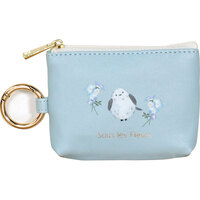 Shimaenaga Blue "Sous les Fleurs" Pass Pouch - LABCLIP