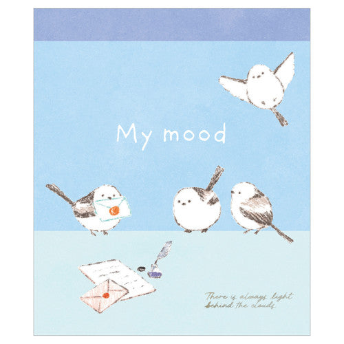 Letter Shimaenaga "My Mood" Blue Memo Pad