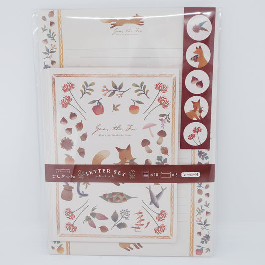 Fall Fox Motif Letter Set
