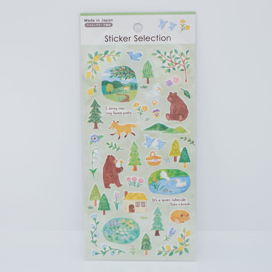 Pleasant Forest Seal Stickers - Green