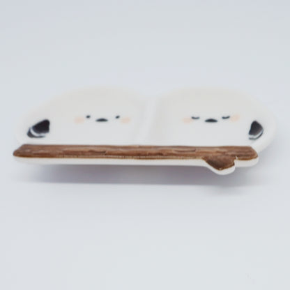 Shimaenaga Pair Ceramic Dish