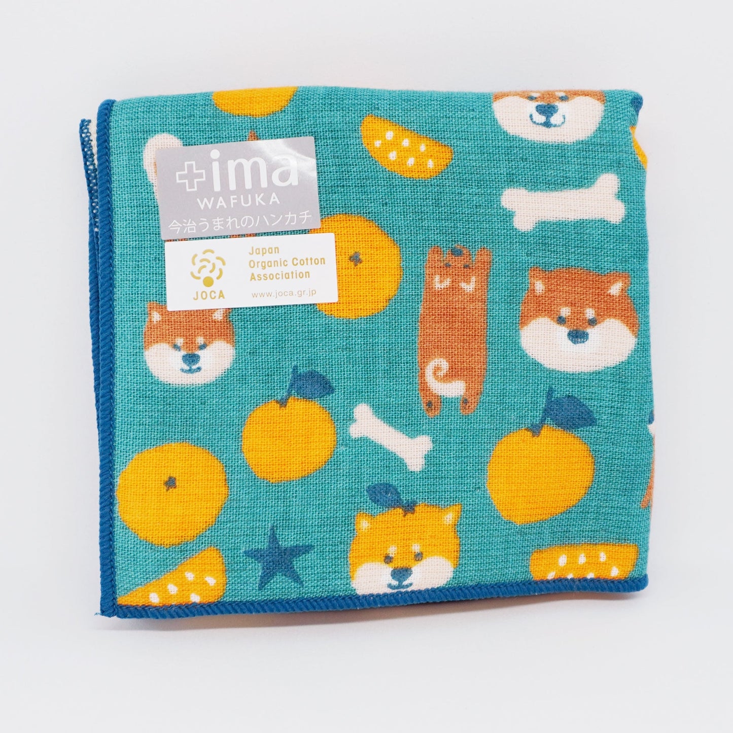 Shiba Inu Mandarin Orange Handkerchief Towel