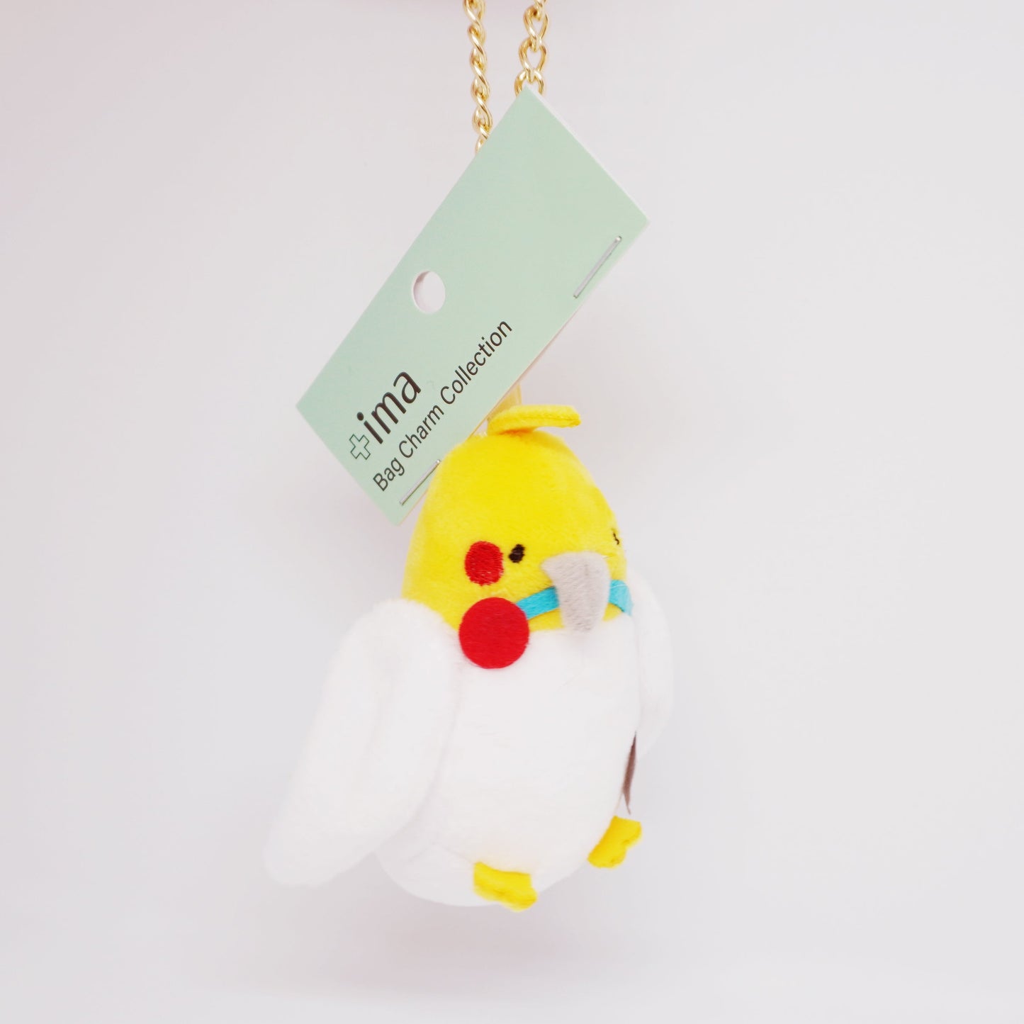 Cockatiel & Cherry Plush Bag Charm Keychain