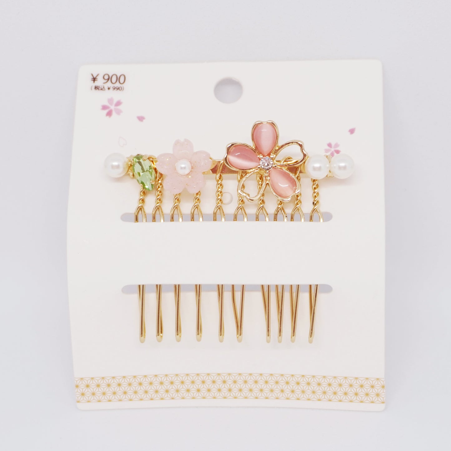 Cherry Blossom Mini French Side Comb