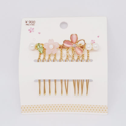 Cherry Blossom Mini French Side Comb