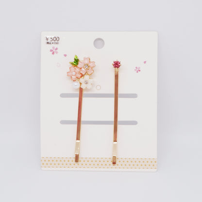 Cherry Blossom Motif Set Pin
