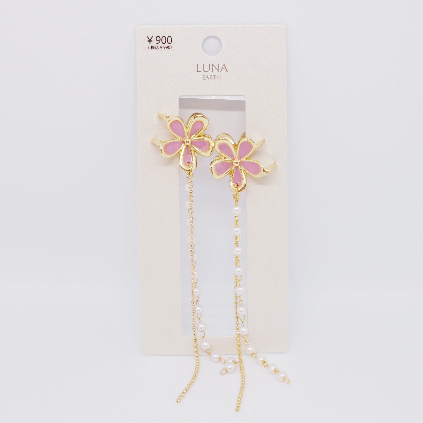 桜×パールチェーン セット ミニヘアクリップ