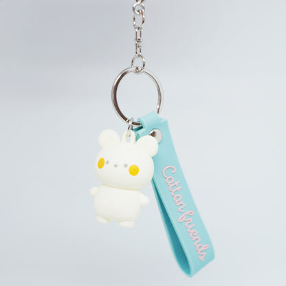 Beari the Bear Cotton Friends Rubber Mascot Keychain