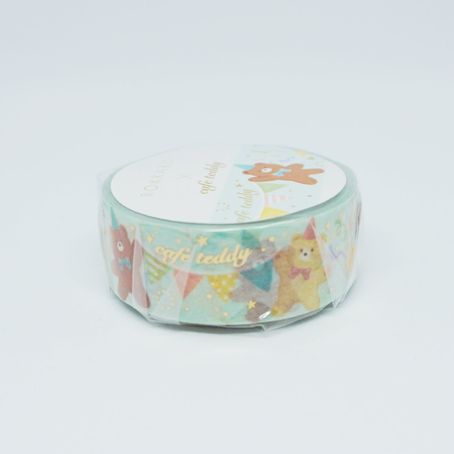 Cafe Teddy Bear Masking Deco Tape - Cafe Style - Party