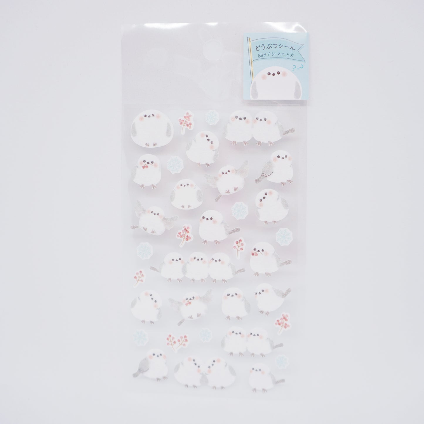 Shimaenaga in Snow Seal Sticker Sheet