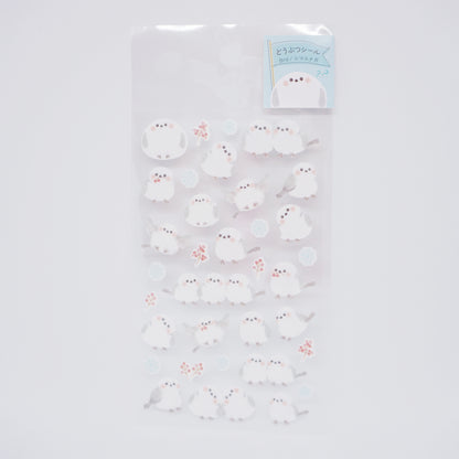 Shimaenaga in Snow Seal Sticker Sheet