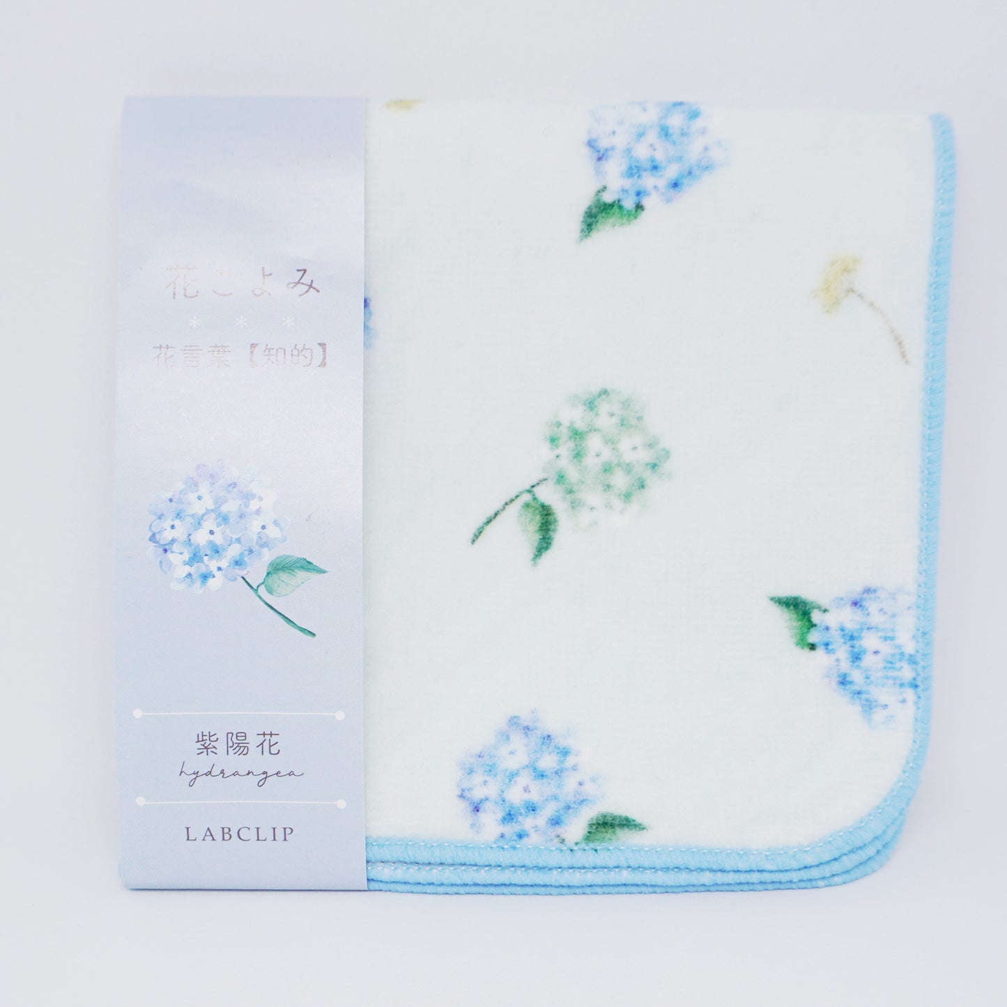 Blue Hydrangea Towel Handkerchief - LABCLIP