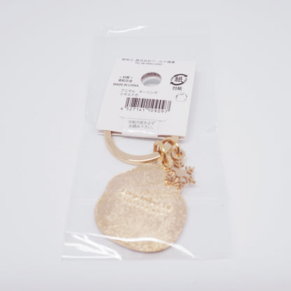 Shimaenaga & Snow Enamel Keychain
