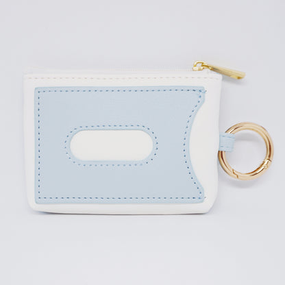 Shimaenaga Blue "Sous les Fleurs" Pass Pouch - LABCLIP