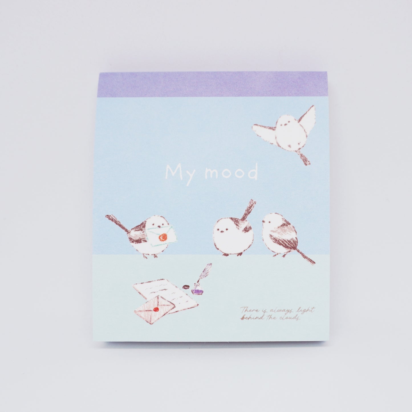 Letter Shimaenaga "My Mood" Blue Memo Pad