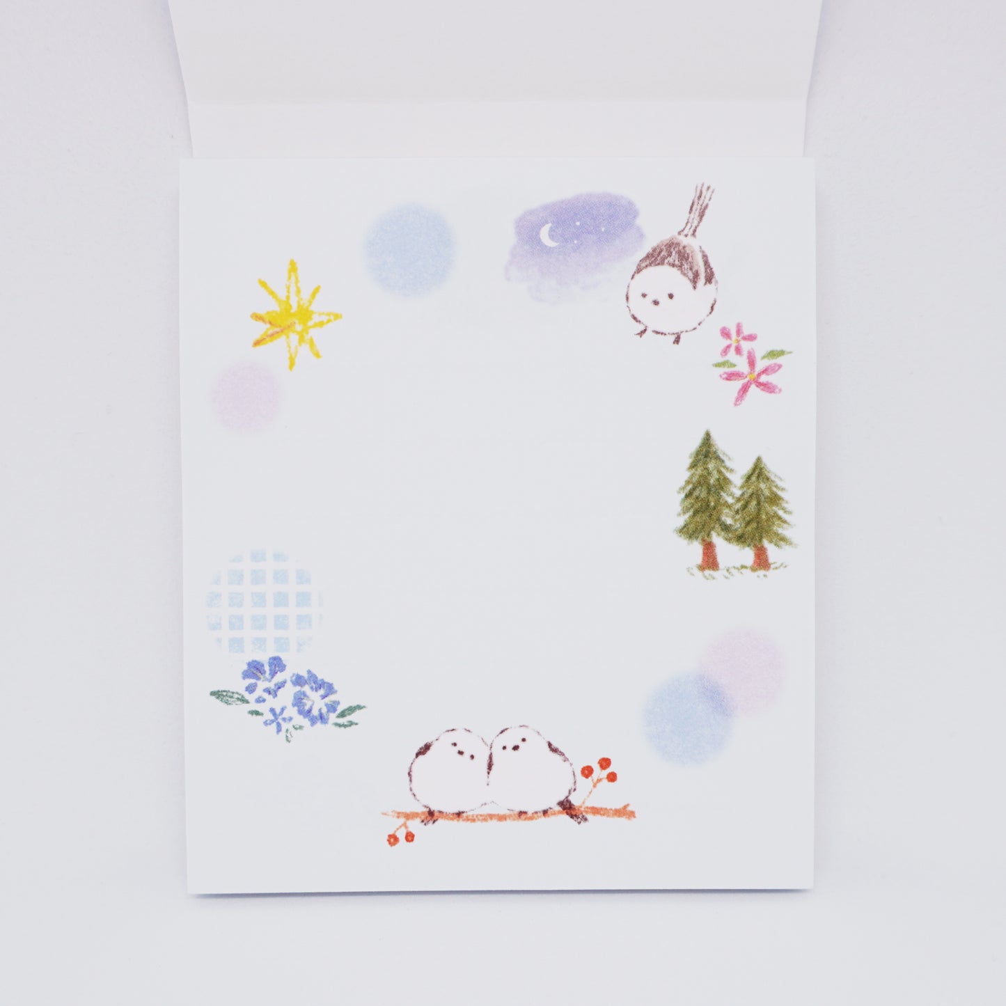 Letter Shimaenaga "My Mood" Blue Memo Pad