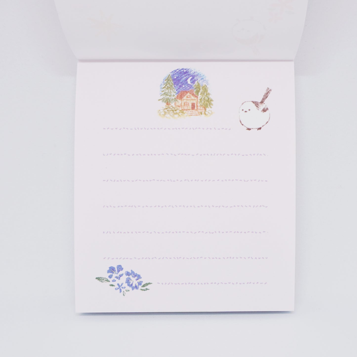 Letter Shimaenaga "My Mood" Blue Memo Pad