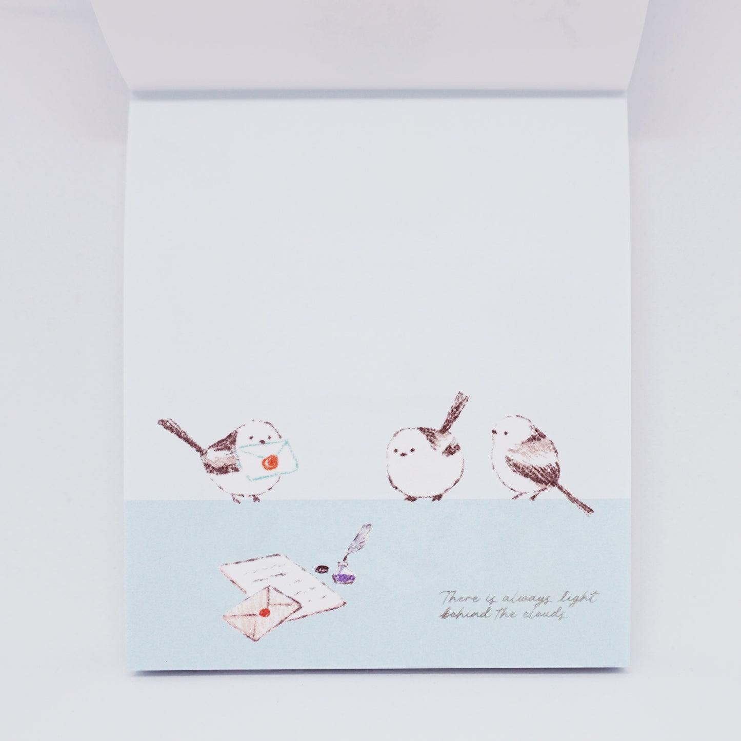 Letter Shimaenaga "My Mood" Blue Memo Pad