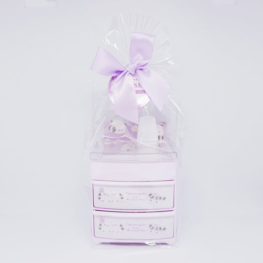 Purple Shimaenaga Stationery Set Gift Chest - Crux