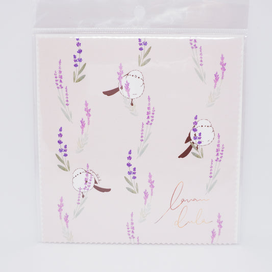Lavender and Shimaenaga Eyeglass Cleaning Cloth - Piyo Techo