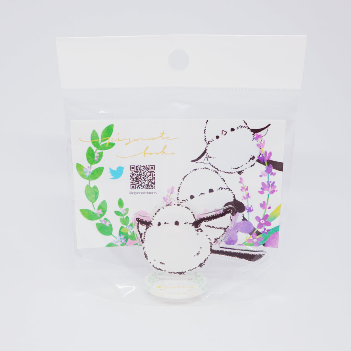 Acrylic Stand with Memo Clip - Flying Shimaenaga - Piyo Techo