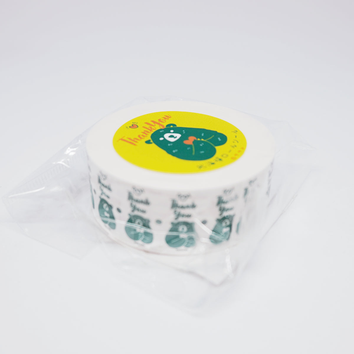 Hokkaido Roll Stickers - [Brown Bear] Thank You Stickers