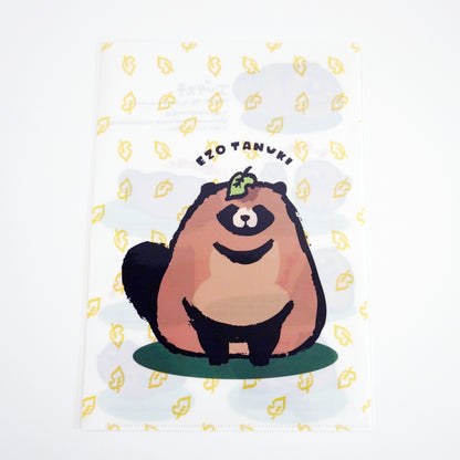 Ezo Raccoon Tanuki Dog Clear File - Occhanko