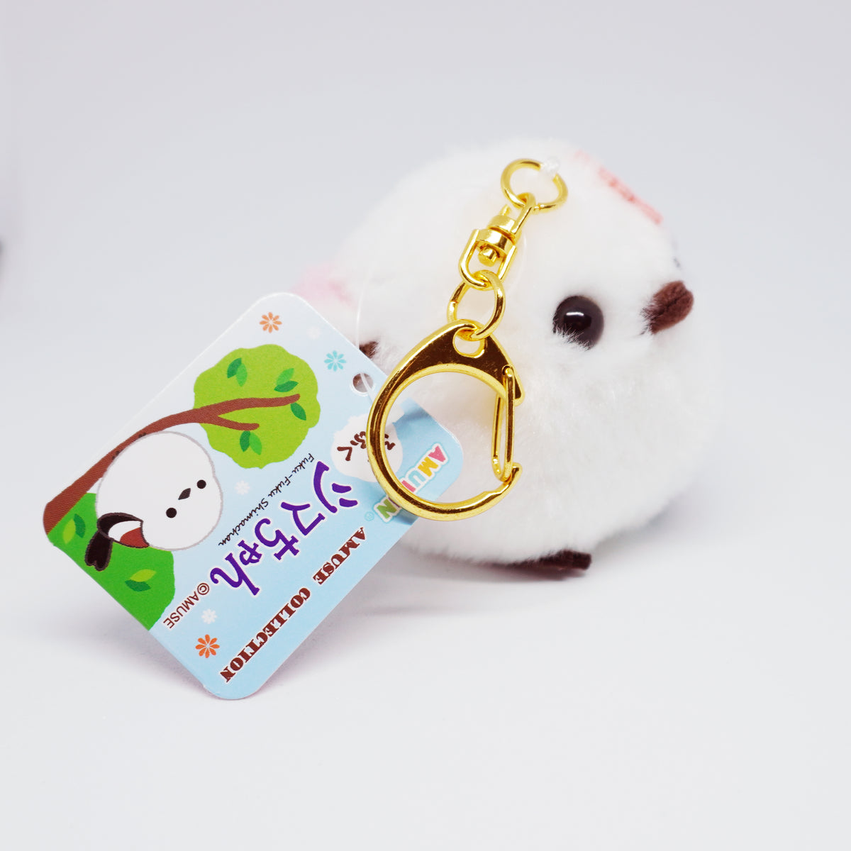 Fukufuku Sakura Shimaenaga Mascot Plush Keychain