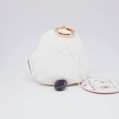 Shimaenaga Plush with Heart Reel Keychain - Pukumaru