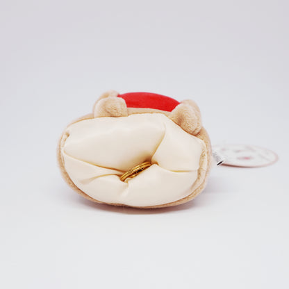 Bear Plush with Heart Reel Keychain - Pukumaru