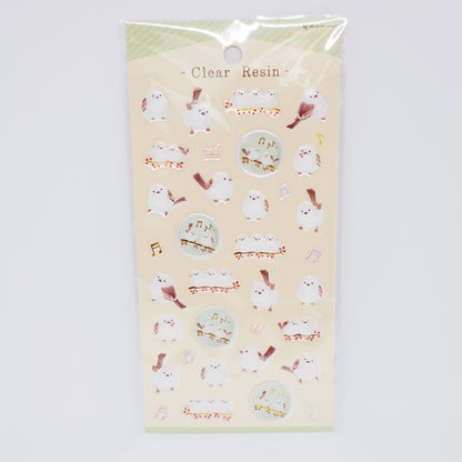 Shimaenaga Resin Sticker