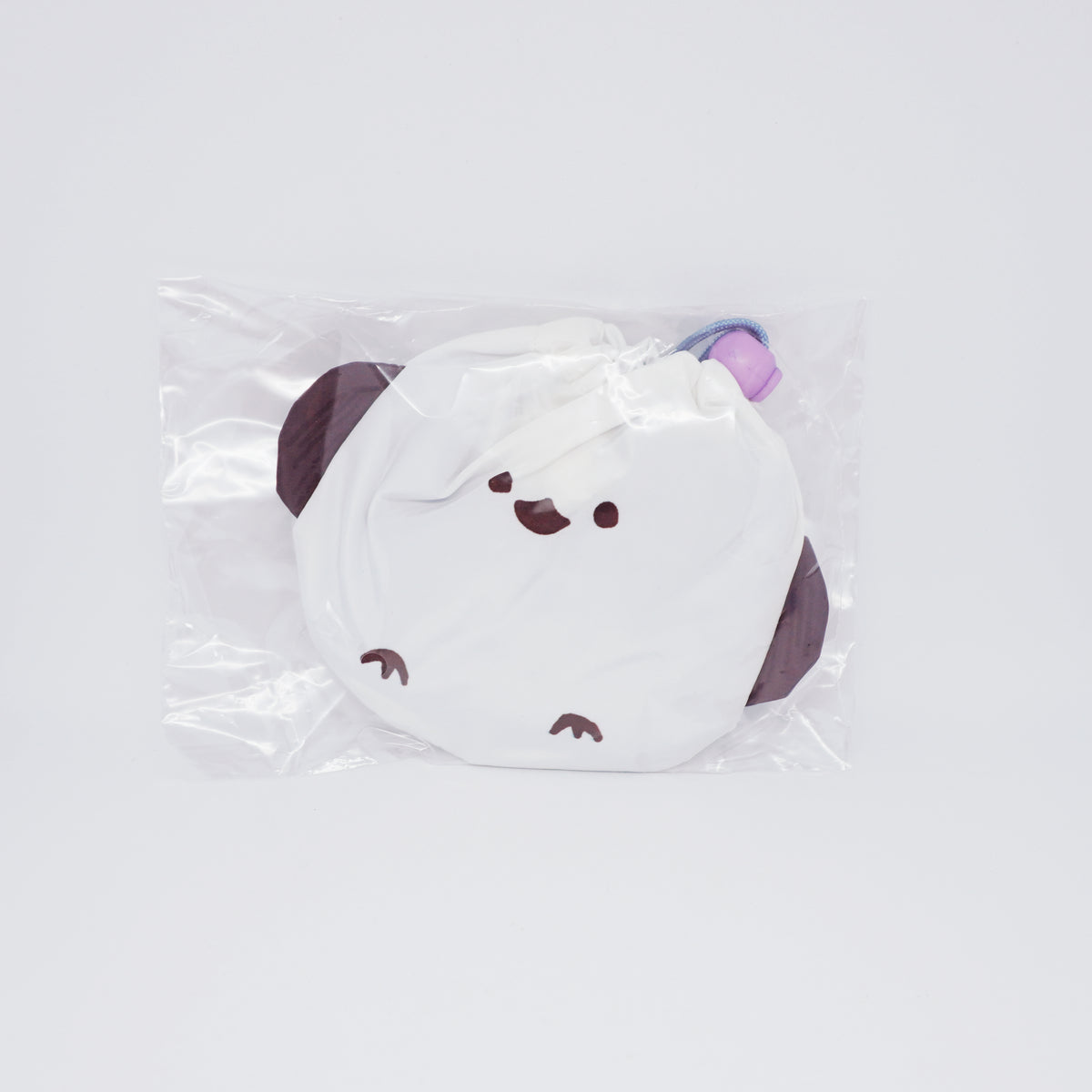 Shimaenaga Eco Bag with Mascot Drawstring Pouch S - Light Blue