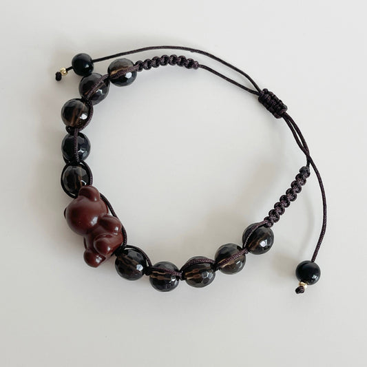 Brown Bear "Higuma" Lucky Bracelet - Mary Bear Japan