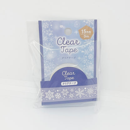 Snowflake Pattern Clear Deco Tape