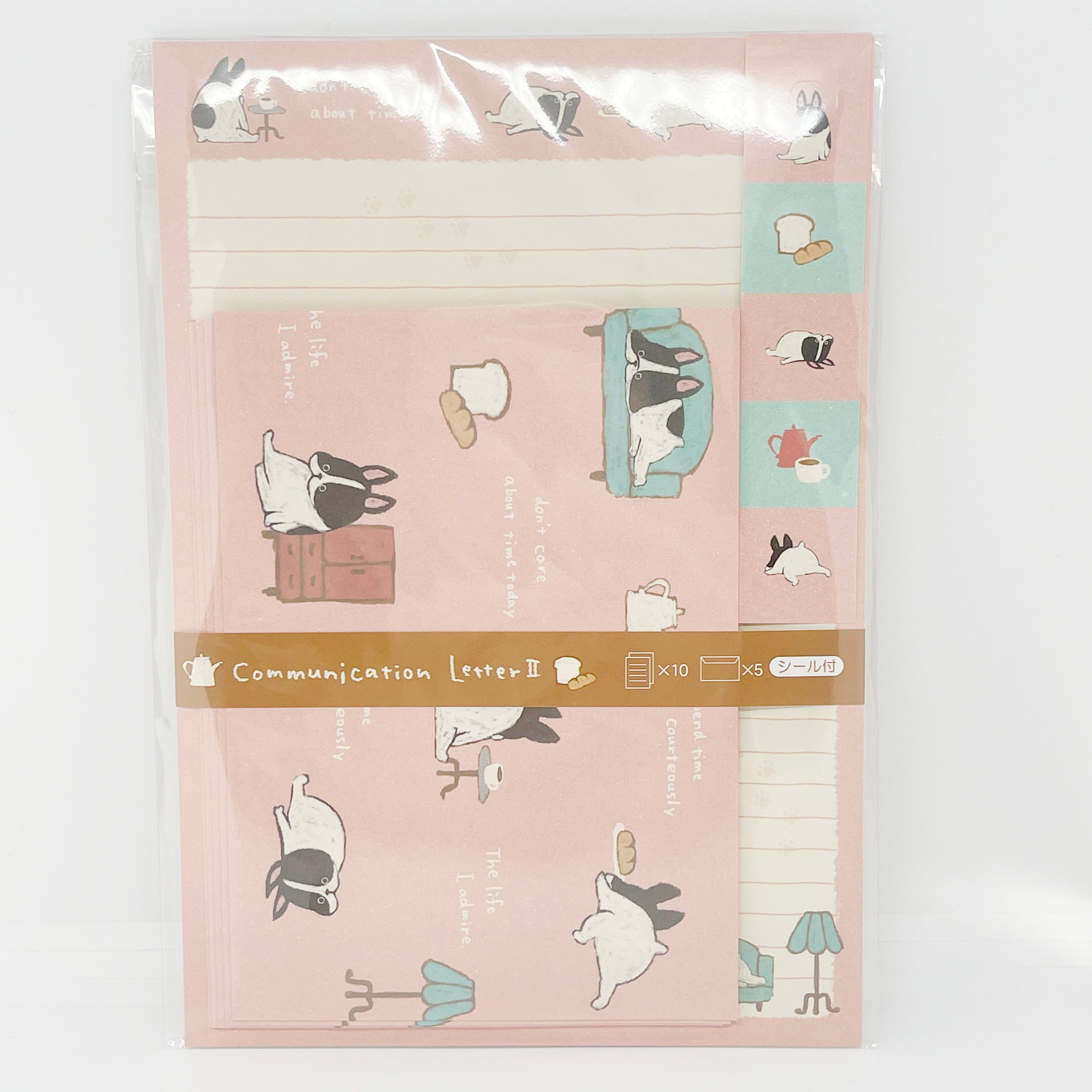 French Bulldog Pink Letter Set – Mary Bear Japan