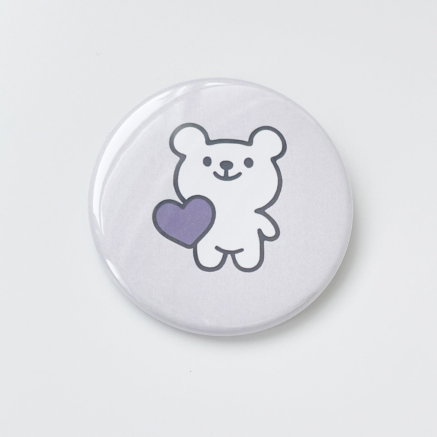 Mary Bear Japan Bear Round Pin Badge 44mm