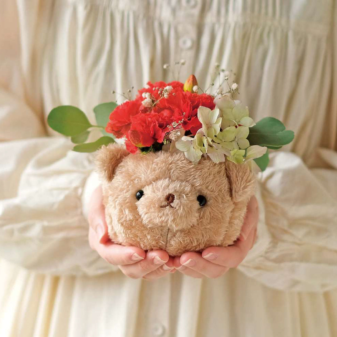Fluffy Bear Multi Organizer Mini Flower Pot