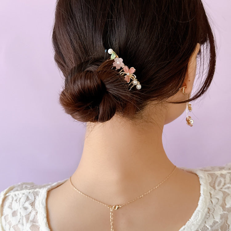 Cherry Blossom Mini French Side Comb