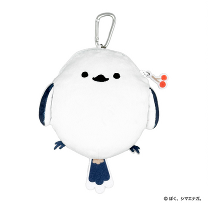 Round Shimaenaga Plush Reel Pass Case - Boku, Shimaenaga
