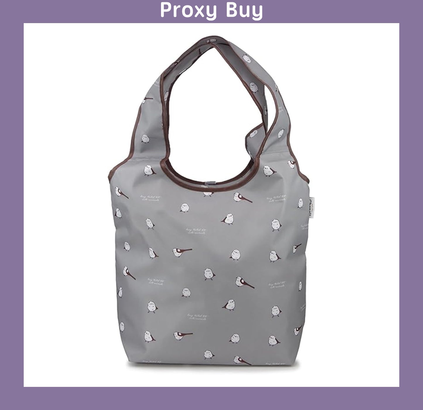(Proxy) Shimaenaga Grey Eco Shopping Bag